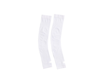 Miniso Sun Protection Arm Sleeves with Hand Cover - White, Medium