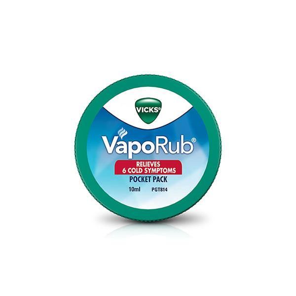 Vicks Vaporub Pocket Pack Ointment for Colds Relief 10ml