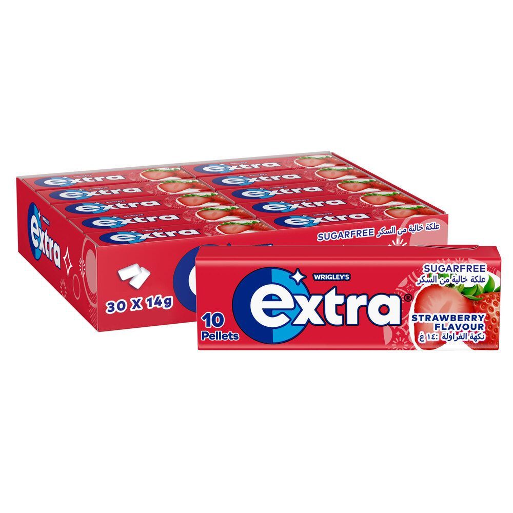 Wrigleys Extra Strawberry Gum 30 pcs x 14 g
