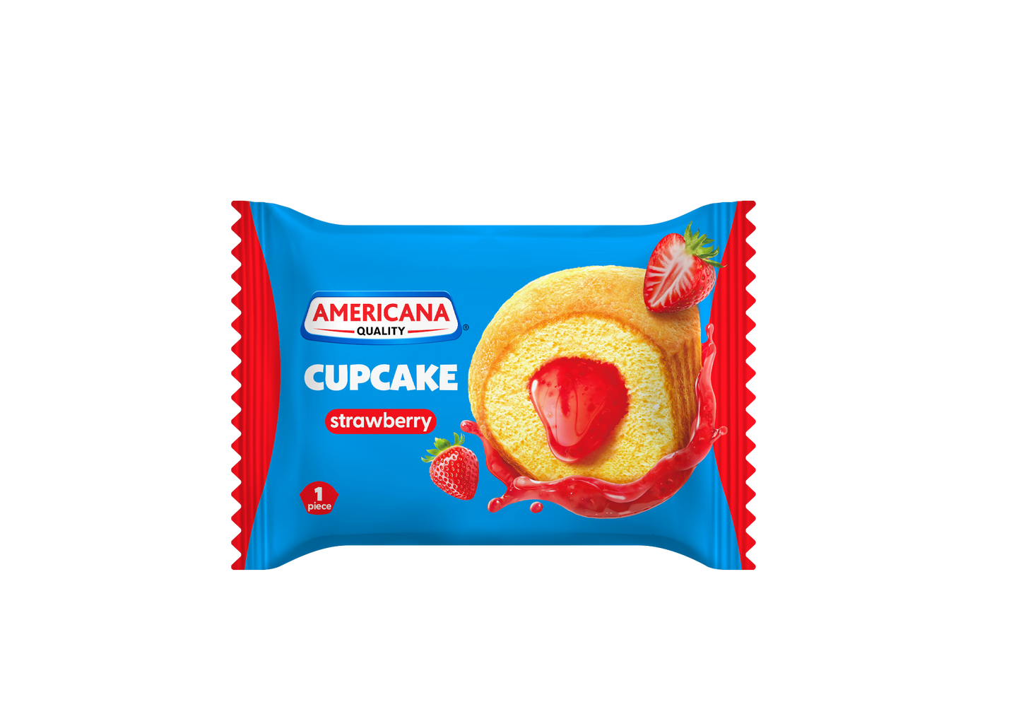 Americana Strawberry Filled Cupcake, 28g