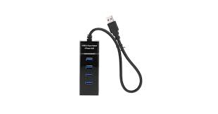 موزع USB Super Speed 3.0 بأربعة منافذ أسود 27686