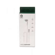 Green Lion Mono Earphone with Lightning Connector - White