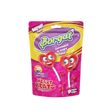 Borgat 3D Heart Beats Lollipop, 9x14g