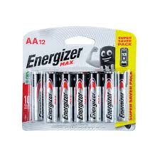 Energizer Max Alkaline AA Batteries, 12 Pieces