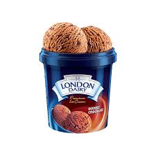London Dairy Double Chocolate Ice Cream Cup, 125ml