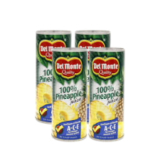عصير أناناس ديلمونتي متنوع 240 مل × 4 قطع
