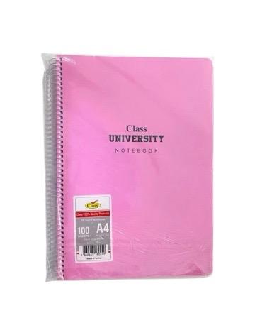 University Book Spiral Notebook A4 Size 100 Sheets 1 pc