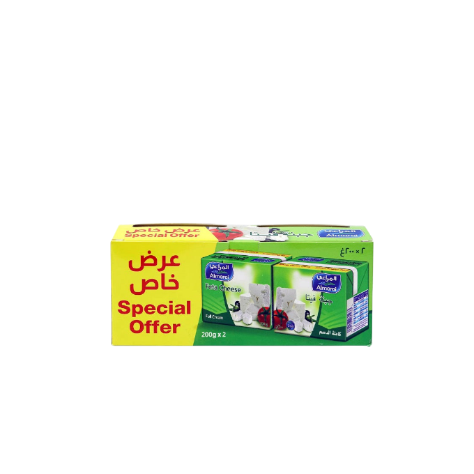 Almarai Full Fat Feta Cheese Special Offer, 2x200g