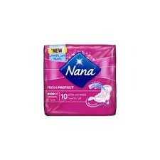 Nana Fresh Protect Ultra Thin Sanitary Pads with Wings, 10 Count