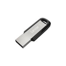 محرك أقراص Lexar Jumpdrive سعة 64 جيجابايت بمنفذي USB 3.0 من النوع C وA بسرعة تصل إلى 100 ميجابايت/ثانية، فضي