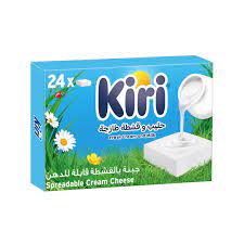 جبنة كريمية قابلة للدهن مربعة الشكل من كيري (24 حصة)، 432 غرام/جبنة طازجة