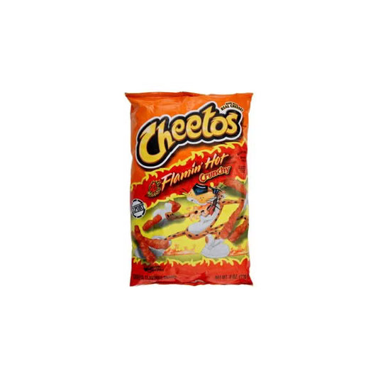 Cheetos Crunchy Flamin' Hot Lime Cheese Flavored Chips, 210g
