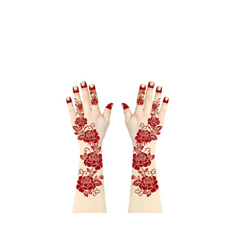Alfan Henna Design Sticker Tattoo