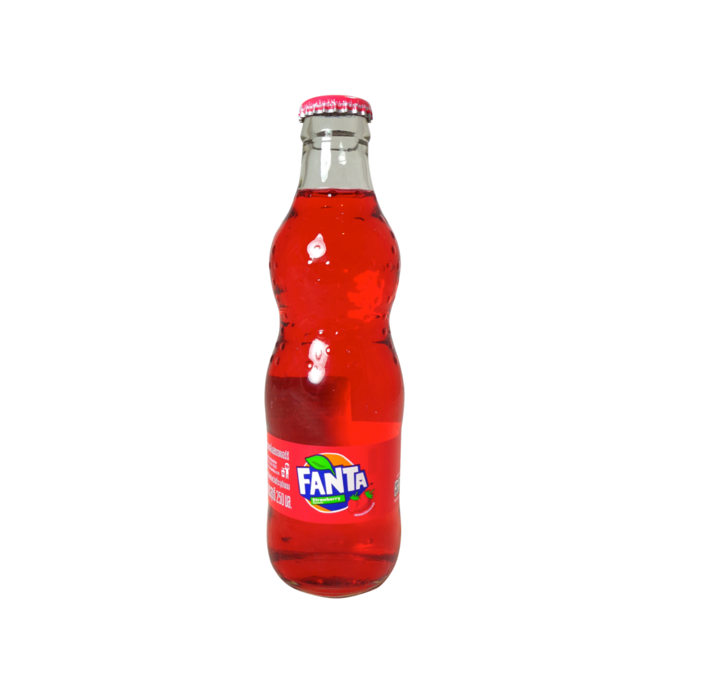 Fanta Strawberry Soft Drink Glass Bottle, 250ml