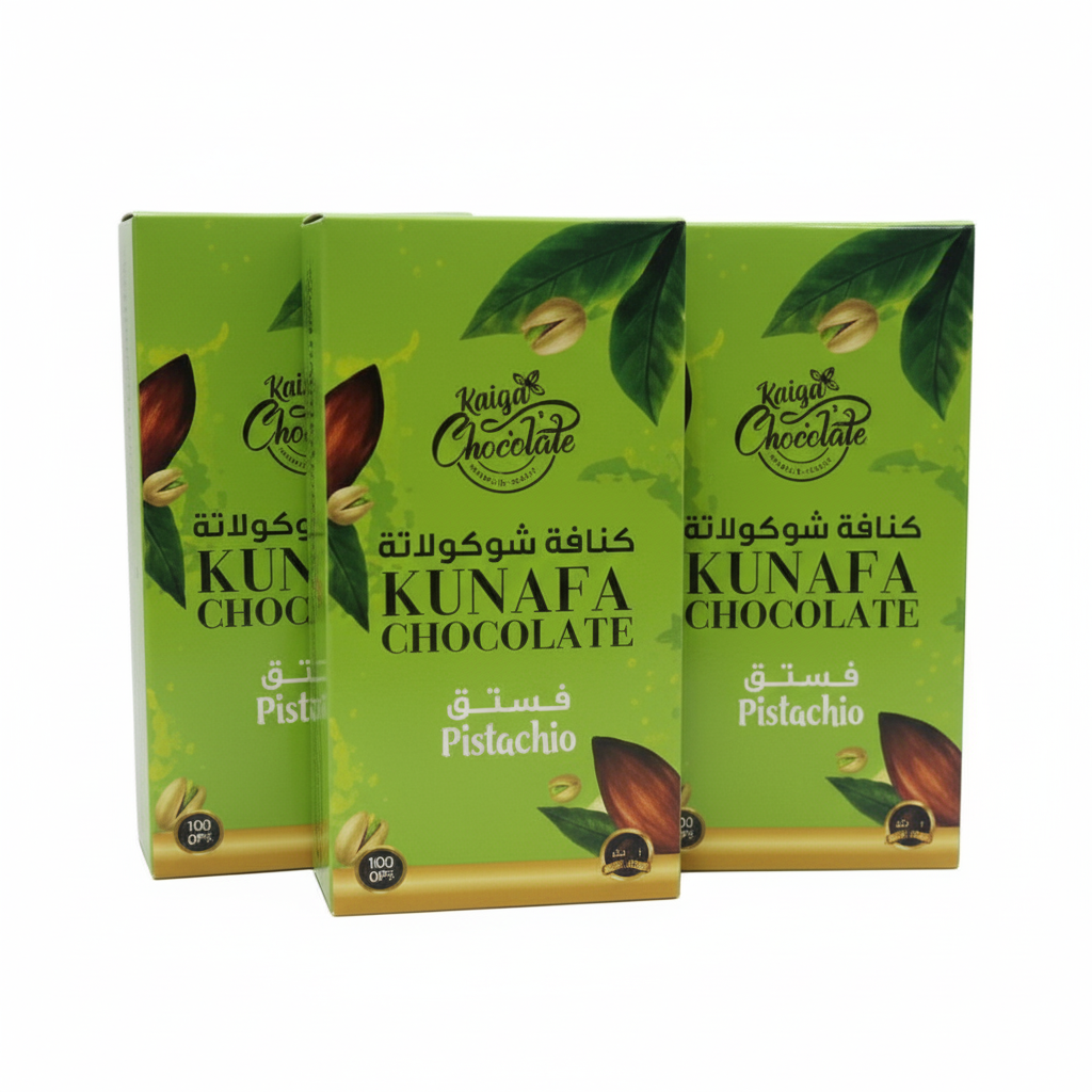 Raiqa Pistachio Kunafa Chocolate 100G