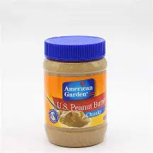 American Garden Chunky Peanut Butter, Vegan, Gluten Free, 454g