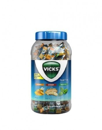 Vicks Cough Drops with Tusli, Ginger, Honey, & Menthol, 205+5 Free Drops