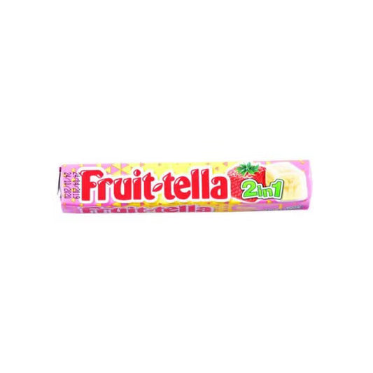 Fruittella 2 in 1 Strawberry Banana Flavour Chewy Candy