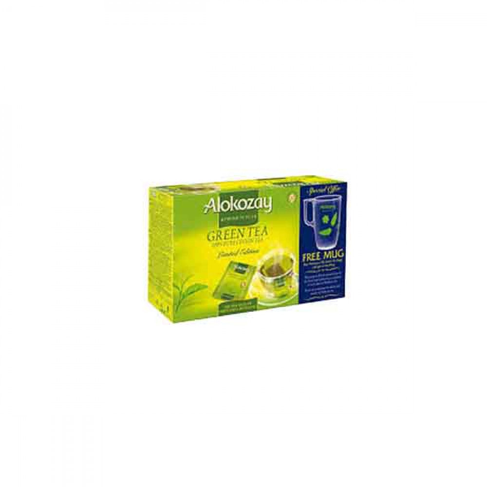 ALOKOZAY GREEN TEA BAG 100TB+MUG