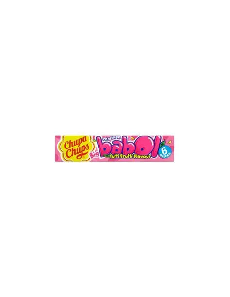 Chupa Chups Tutti Frutti Flavour Big Babol Soft Bubble Gum, 6Pcs
