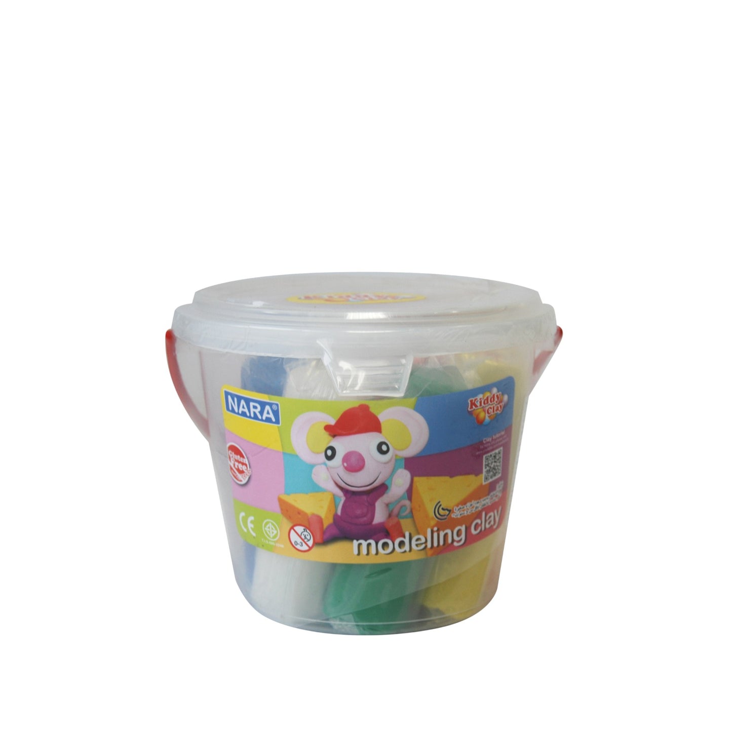 Kiddy Clay Modelling Clay Bucket Of 8 Colors