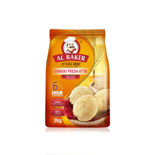 Al Baker Chakki Fresh Atta Flour, 2kg