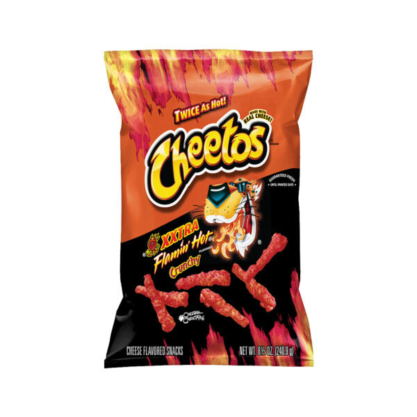 Cheetos Flamin Hot Crunchy Chips, 35.4g