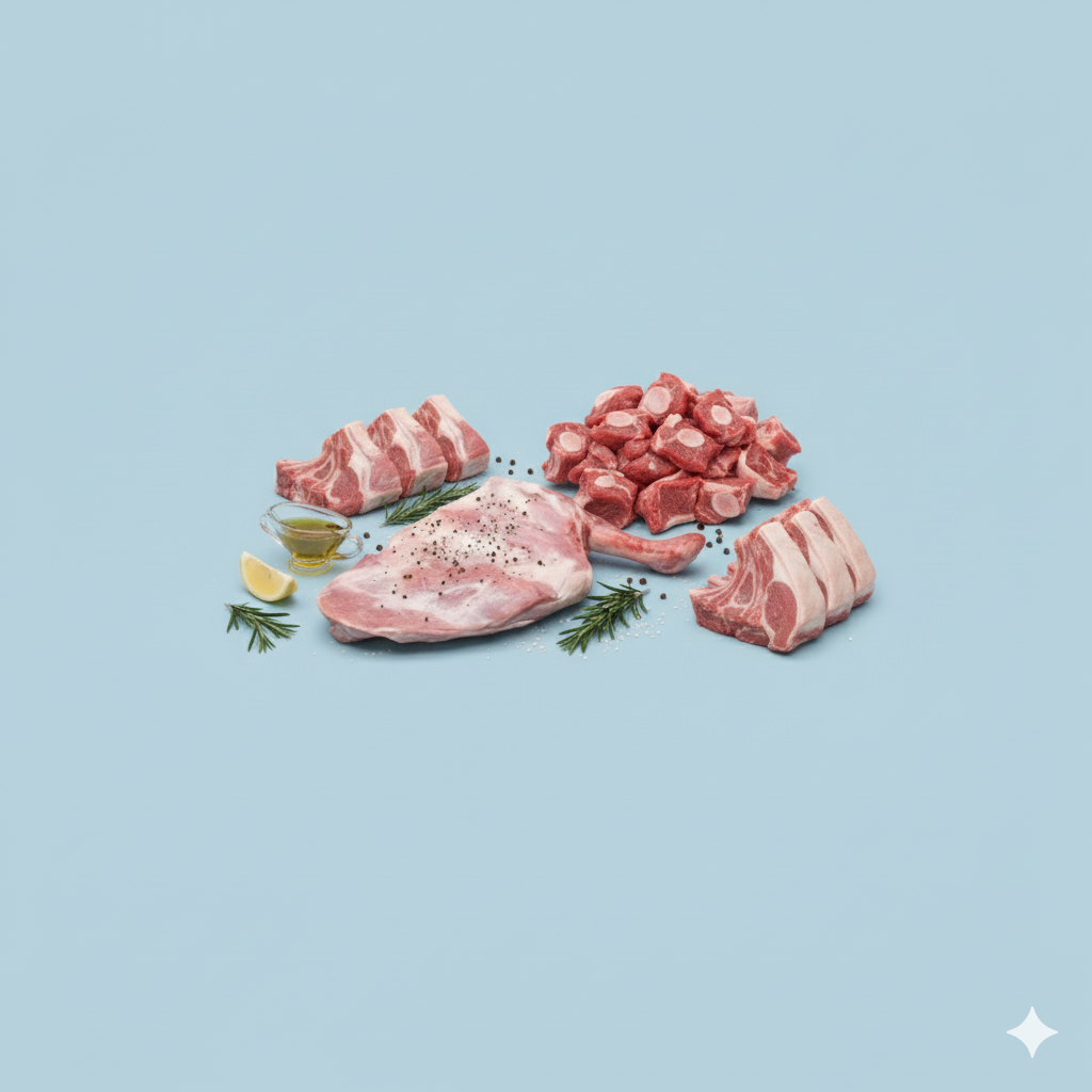 fresh mutton , beef and other meat
