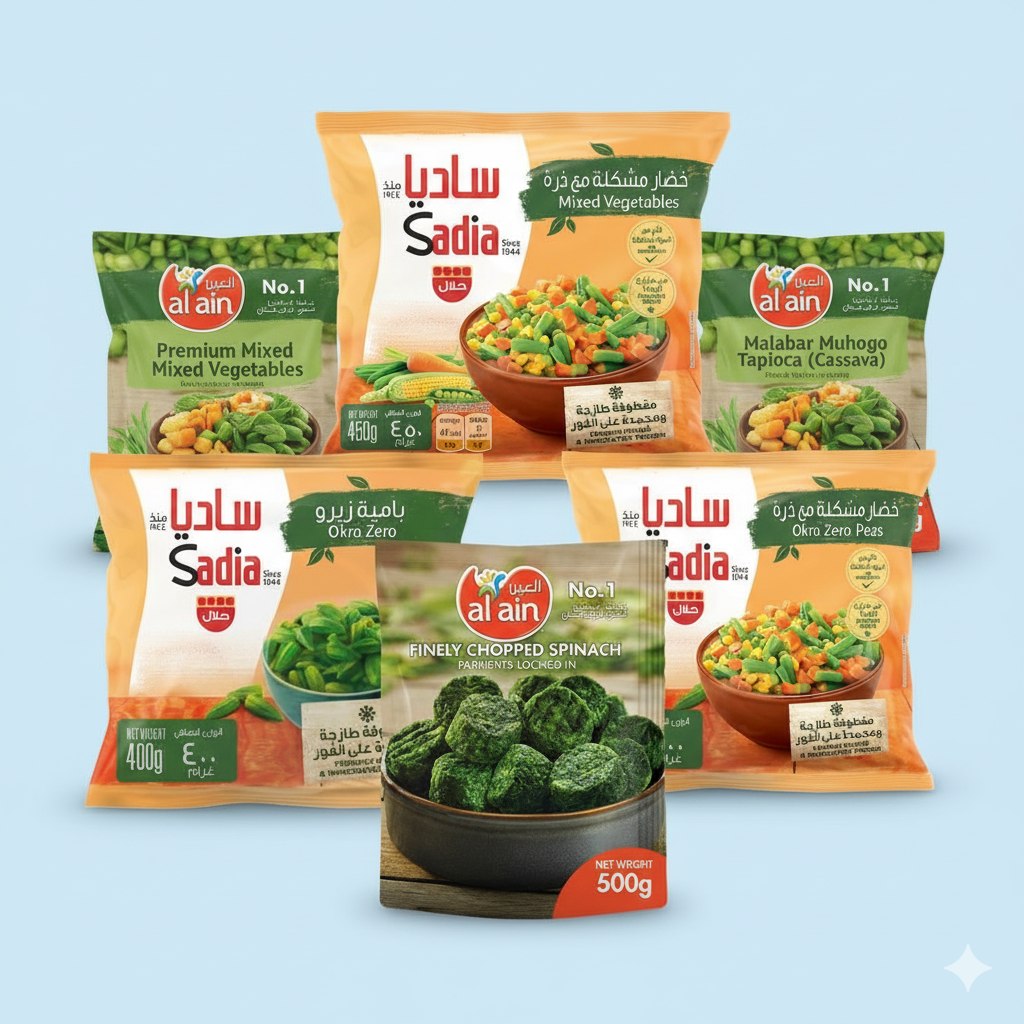 frozen fruits & vegitables