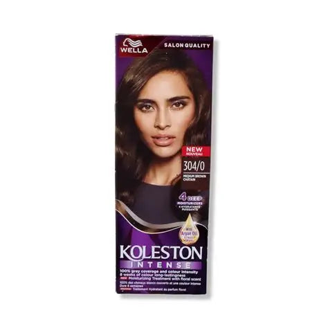 Koleston Intense Medium Brown 304-0 Hair Color Kit