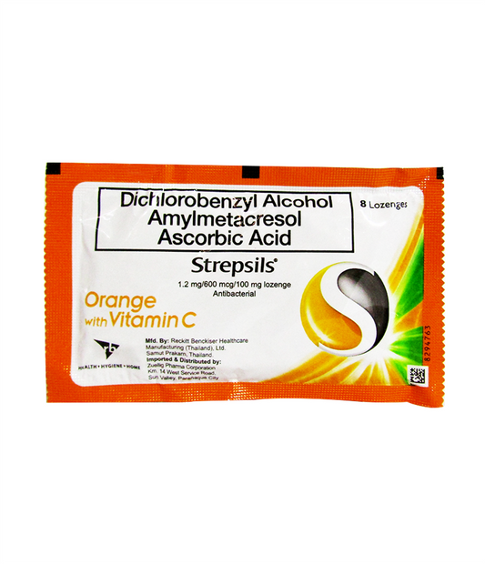 Strepsils Orange Flavour 8Pcs-1Strip
