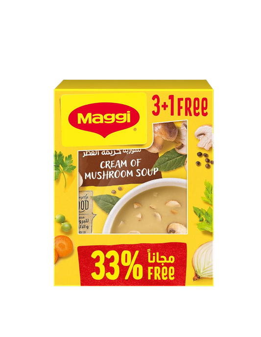 شوربة كريمة الفطر من ماجي، 68 غرام، 3+1 مجاناً