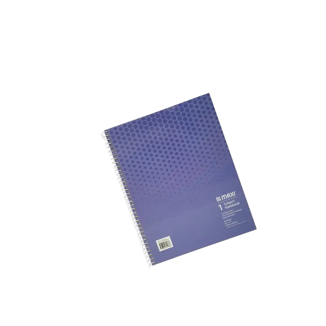 Maxi Spiral Hard Cover 5 Subject Notebook, 11 inchx8.5 inch, 200 Sheets, Assorted Colours, MX-11-HCSUB5