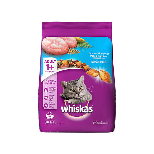 Whiskas Ocean Fish Cat Food Bag, Adult 1+ Years, 1.2kg