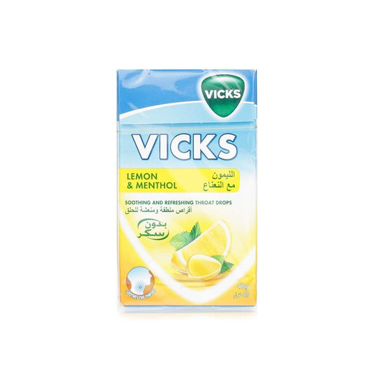Vicks Soothing And Refreshing Lemon Throat Drops 40 g