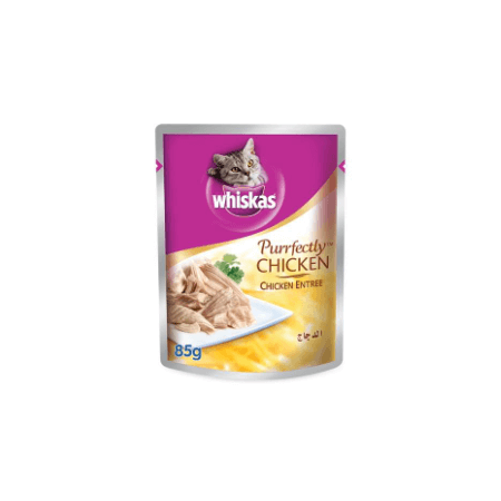 Whiskas Purrfectly Chicken Entree Wet Cat Food, 85g