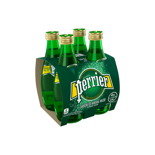 Perrier Sparkling Water Glass Bottle, 6x200ml