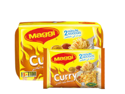 ماجي - نودلز سريعة التحضير بنكهة الكاري، عبوة من 5 قطع، 79 غرام