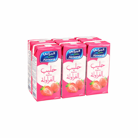 Almarai Nijoom Strawberry Uht Milk, 6x150ml