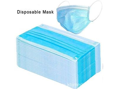 3Ply Face Mask-Blue 50 Pcs