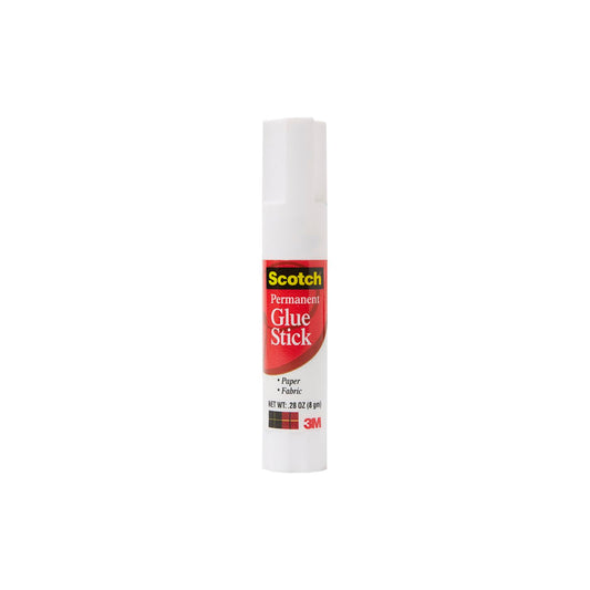 Sctch Gluestick Permanent White Display Box 8 G