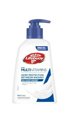 Lifebuoy Mild Care 100% Stronger Germ Protection Antibacterial Hand Wash, 200ml