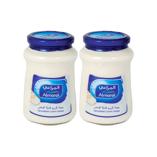 Almarai Spreadable Cream Cheese Blue Jar, 2x500g