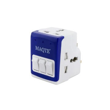 3 Way Multi Adaptor with Switch