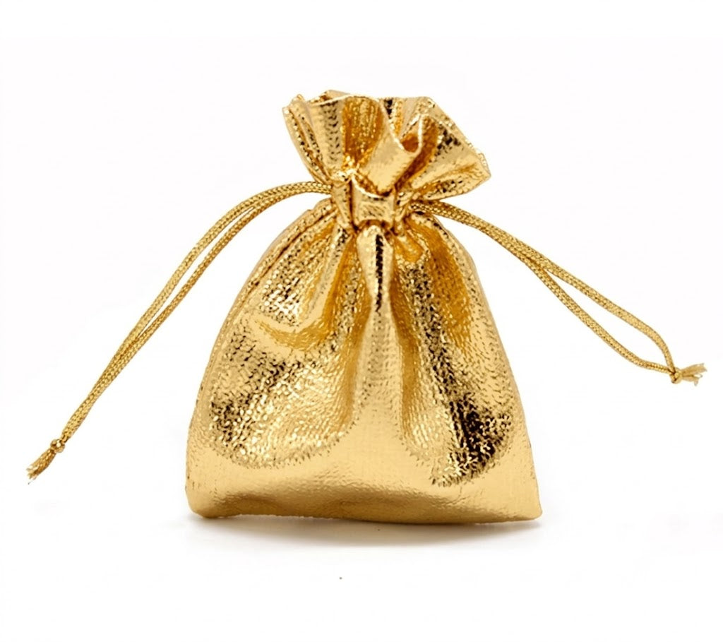Gift pouch small golden 1pcs