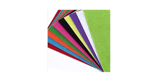 Al Moaalam Assorted Felt Papers (20x30cm), 10 sheets