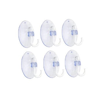 Pothook Glass Adhesive Hook 6Pcs