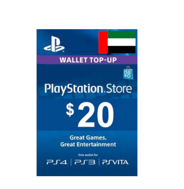Sony PlayStation Wallet Top Up Key 20 USD (UAE)