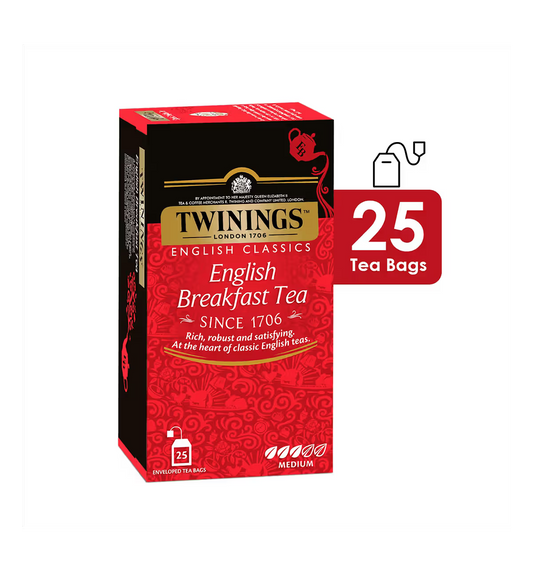Twinings English Breakfast Tea Bags, 25 Bags