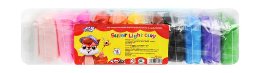 Xiaoshuanghe Assorted Super Light Clay, 12 Pieces